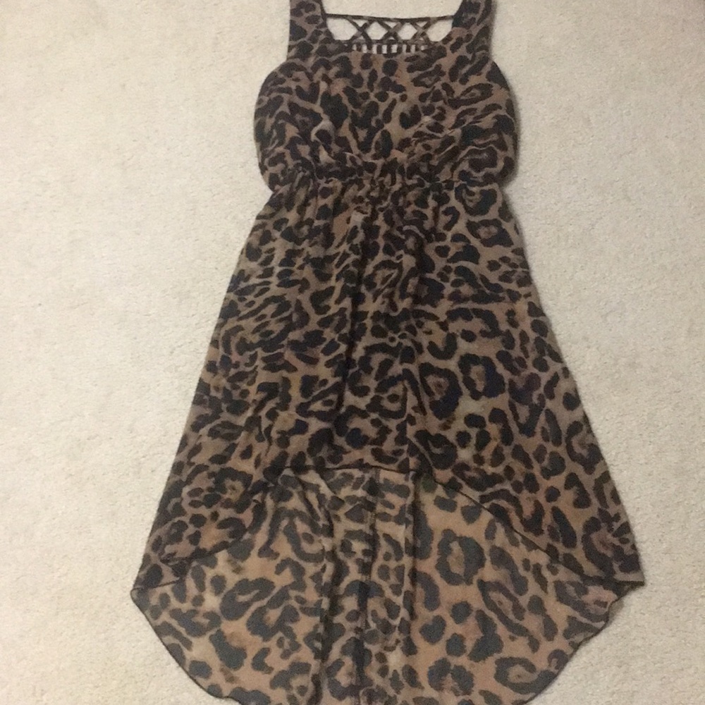 Leopard HighLow Dress